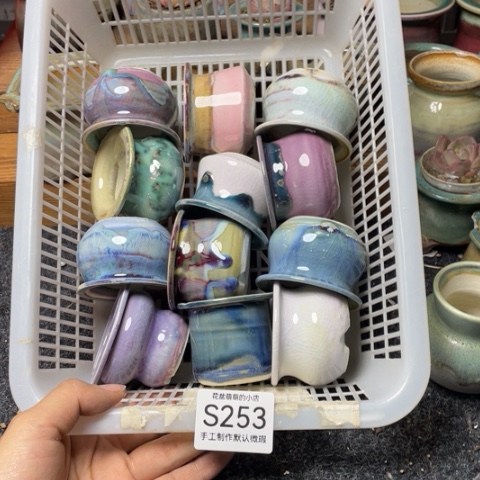 紫砂花盆微瑕253口径4.5左右