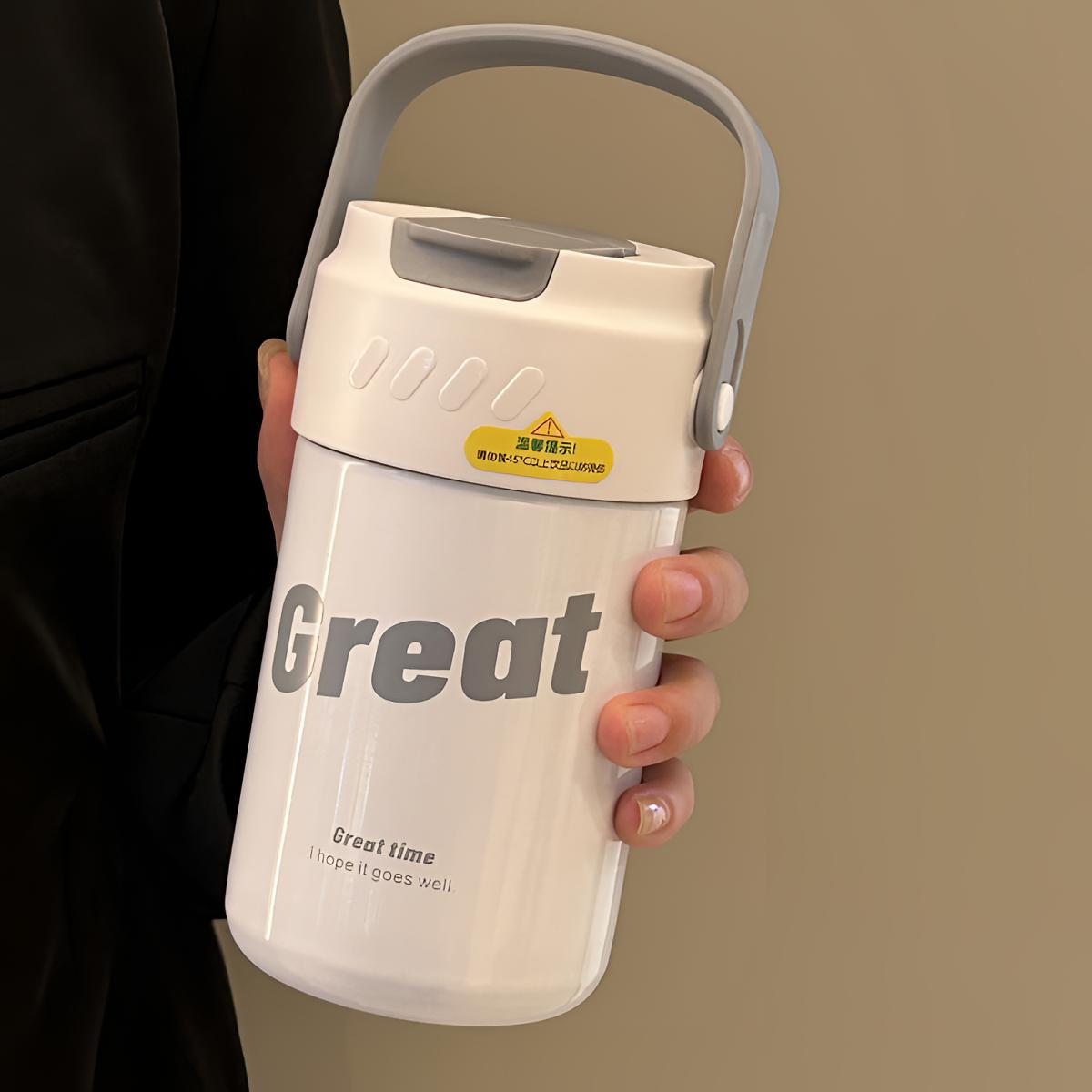 便携高颜值316不锈钢保温杯花茶杯迷你网红学生吸管水杯泡茶杯子