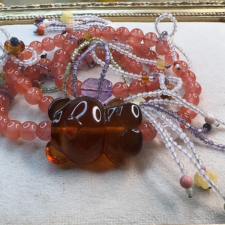 琥珀未镶嵌手链琥珀手串