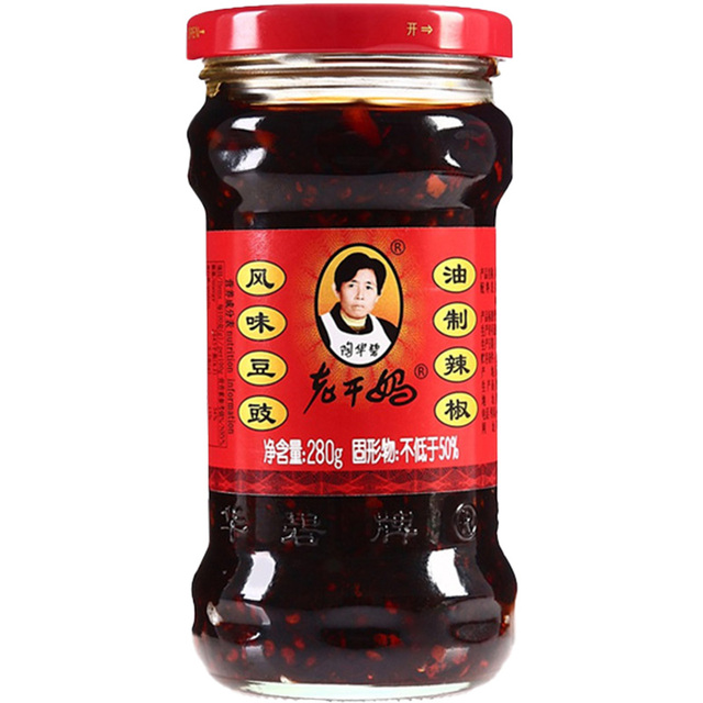 老干妈风味豆豉辣椒酱280g*1瓶2瓶