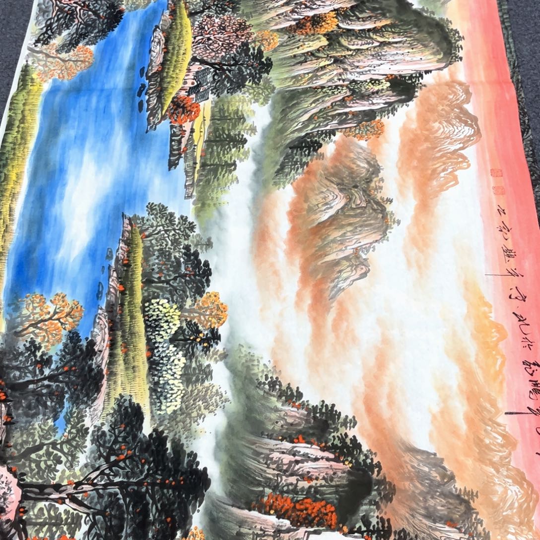 国画国画作品老师手绘