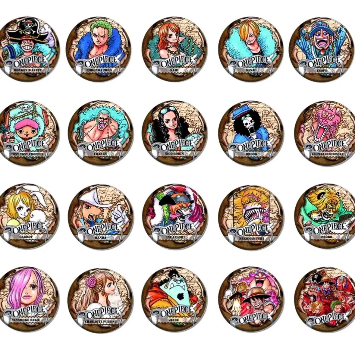 海贼王原画第5弹第6弹吧唧徽章默认代拆拆开不退换