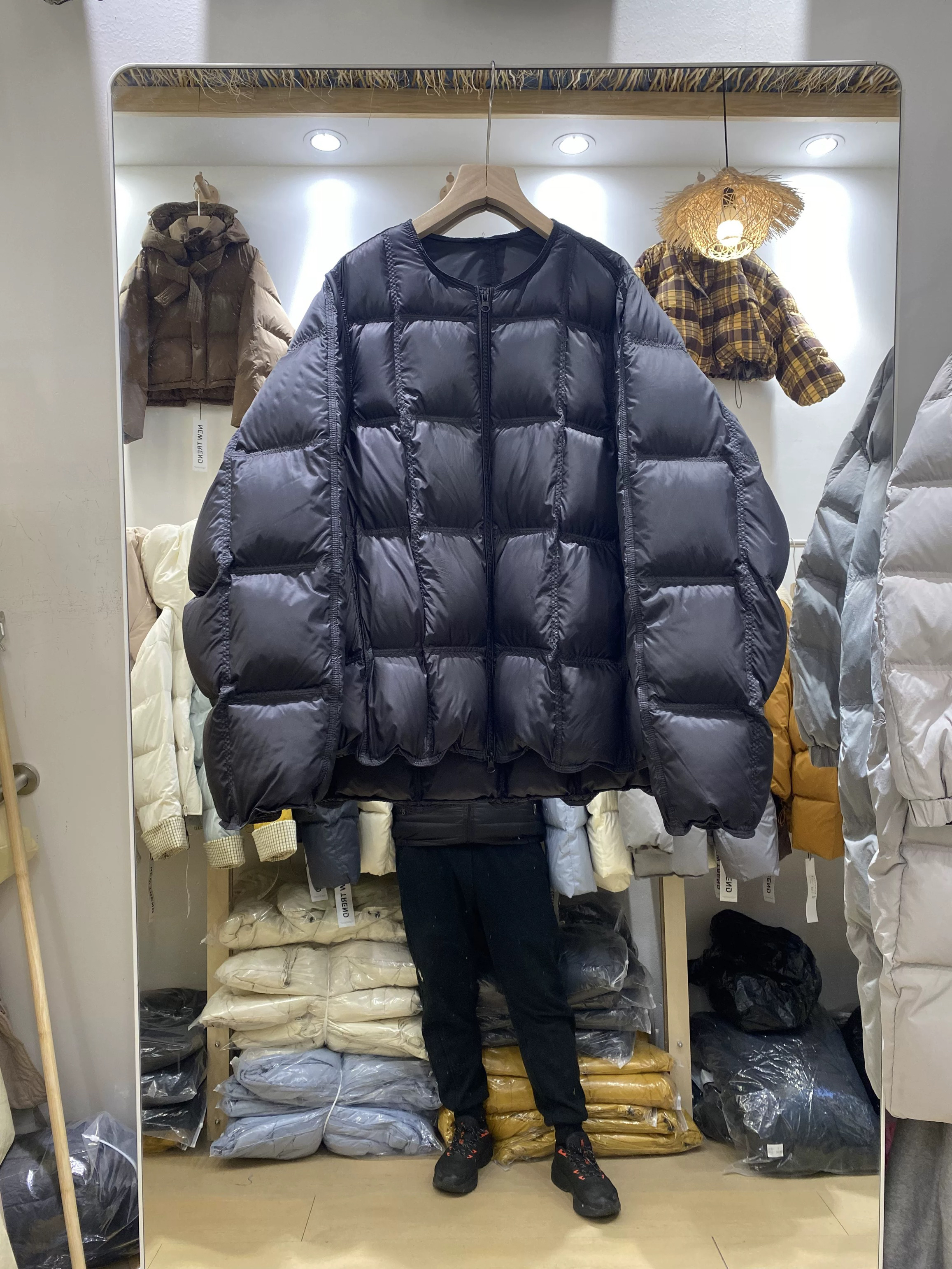 正版欧货羽绒服2024年新款韩