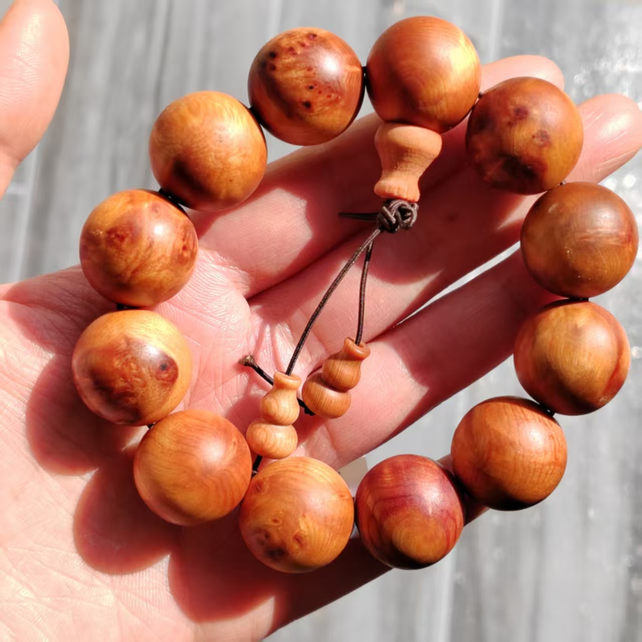 崖柏手串男女款卡20单圈柏木无礼盒 130