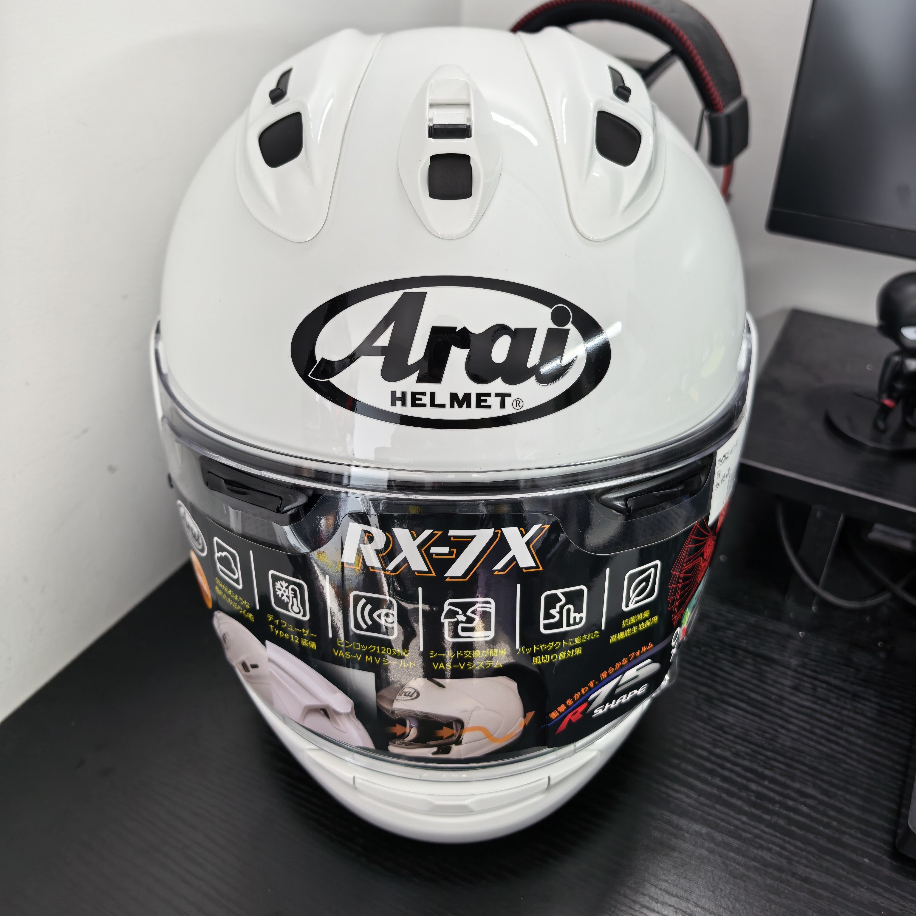 arai RX7X  亮白  25出厂 本摩托车头盔男女四季通用全盔