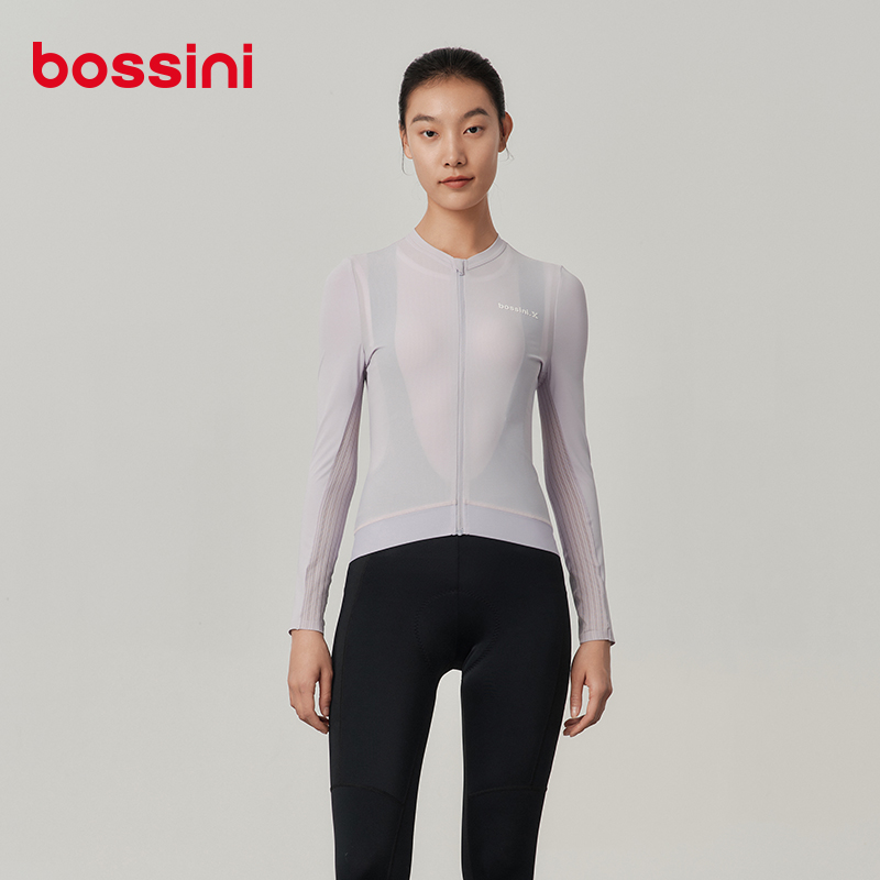 【防晒速干骑行服】bossini抑菌透气长袖女25夏季新款吸湿亲肤上衣