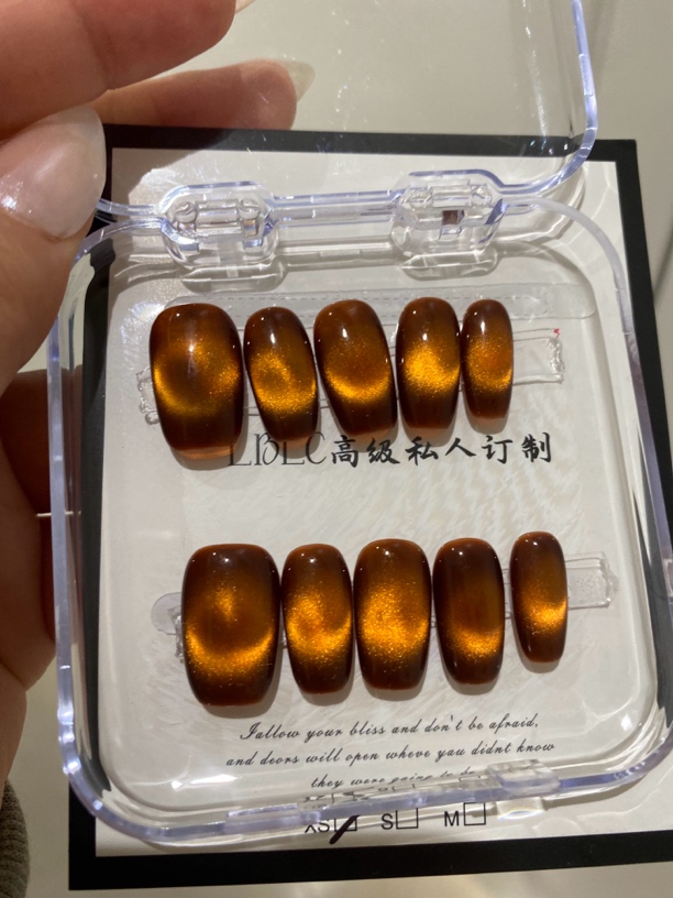 纯手工不透本甲固态胶穿戴甲
