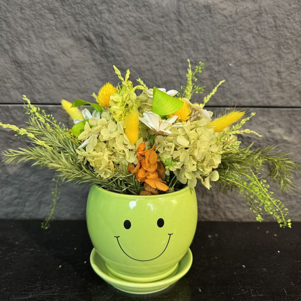 【七礼夫人】【清宁微笑】 高级家居永生花摆件