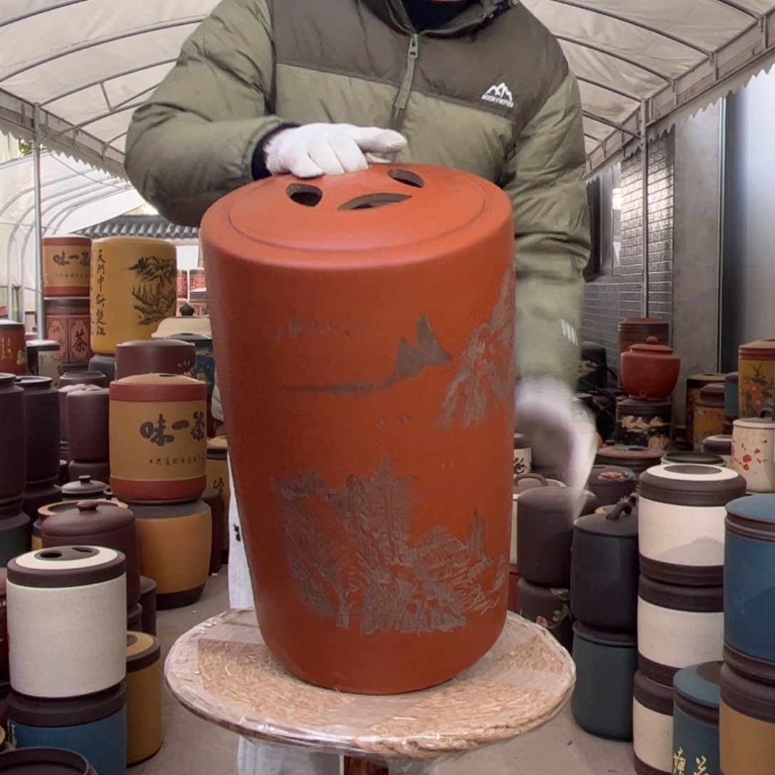 紫砂茶叶罐18 饼茶叶罐