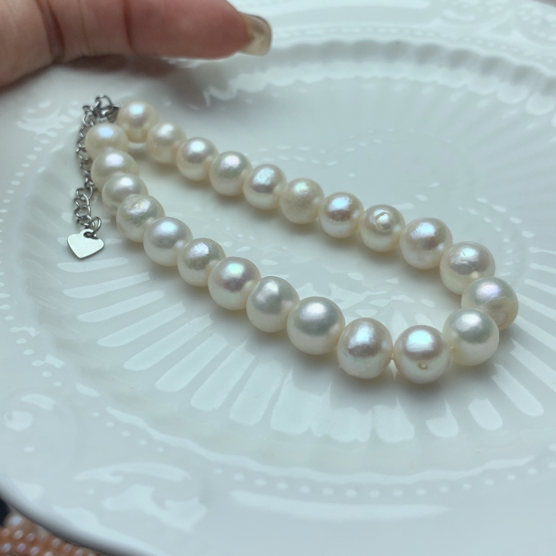 淡水珍珠8-9未镶嵌sl10手链