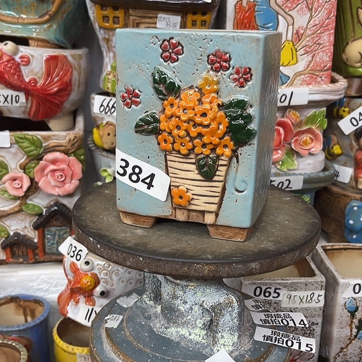 粗陶材质多肉花盆