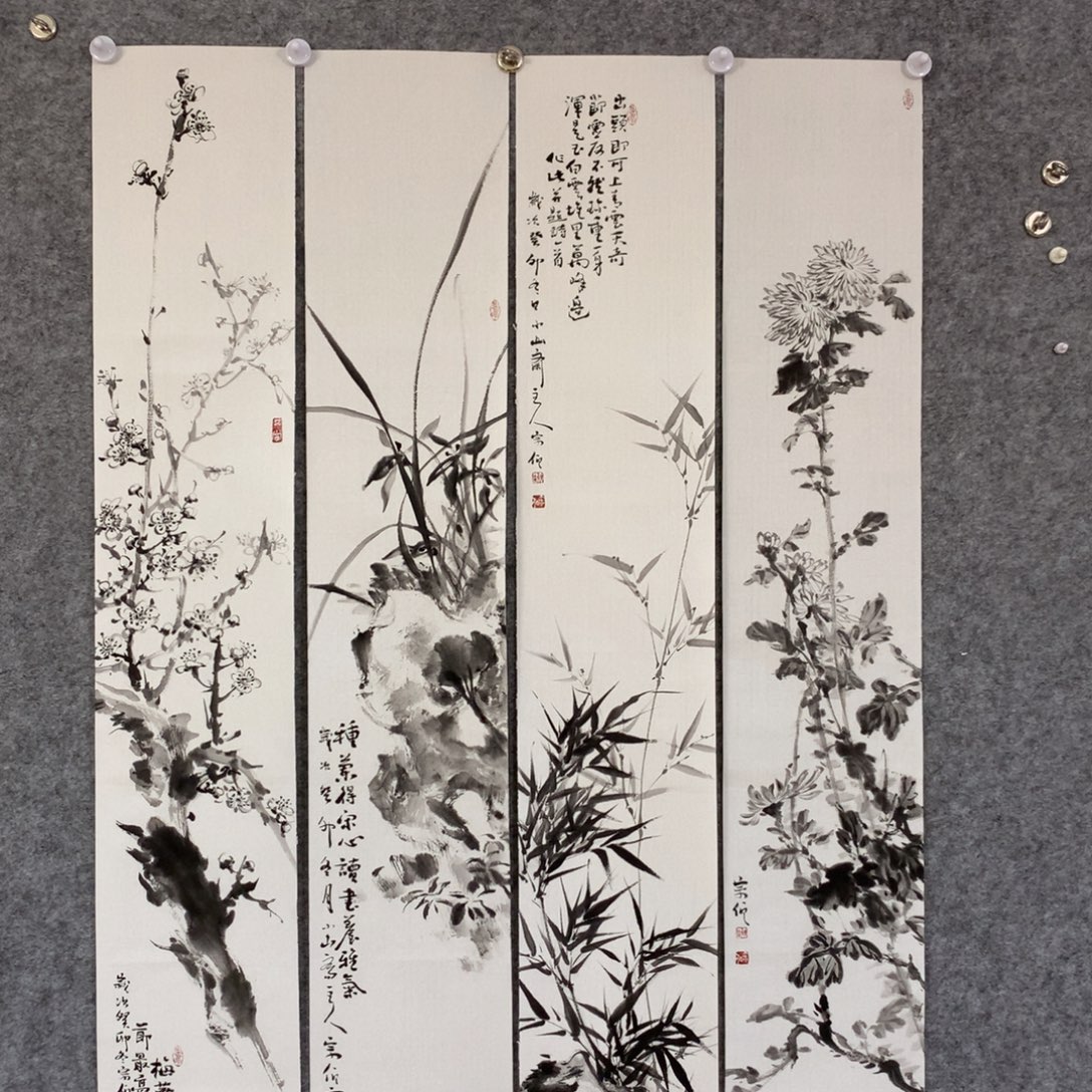 昱***叔国画花鸟作品写意