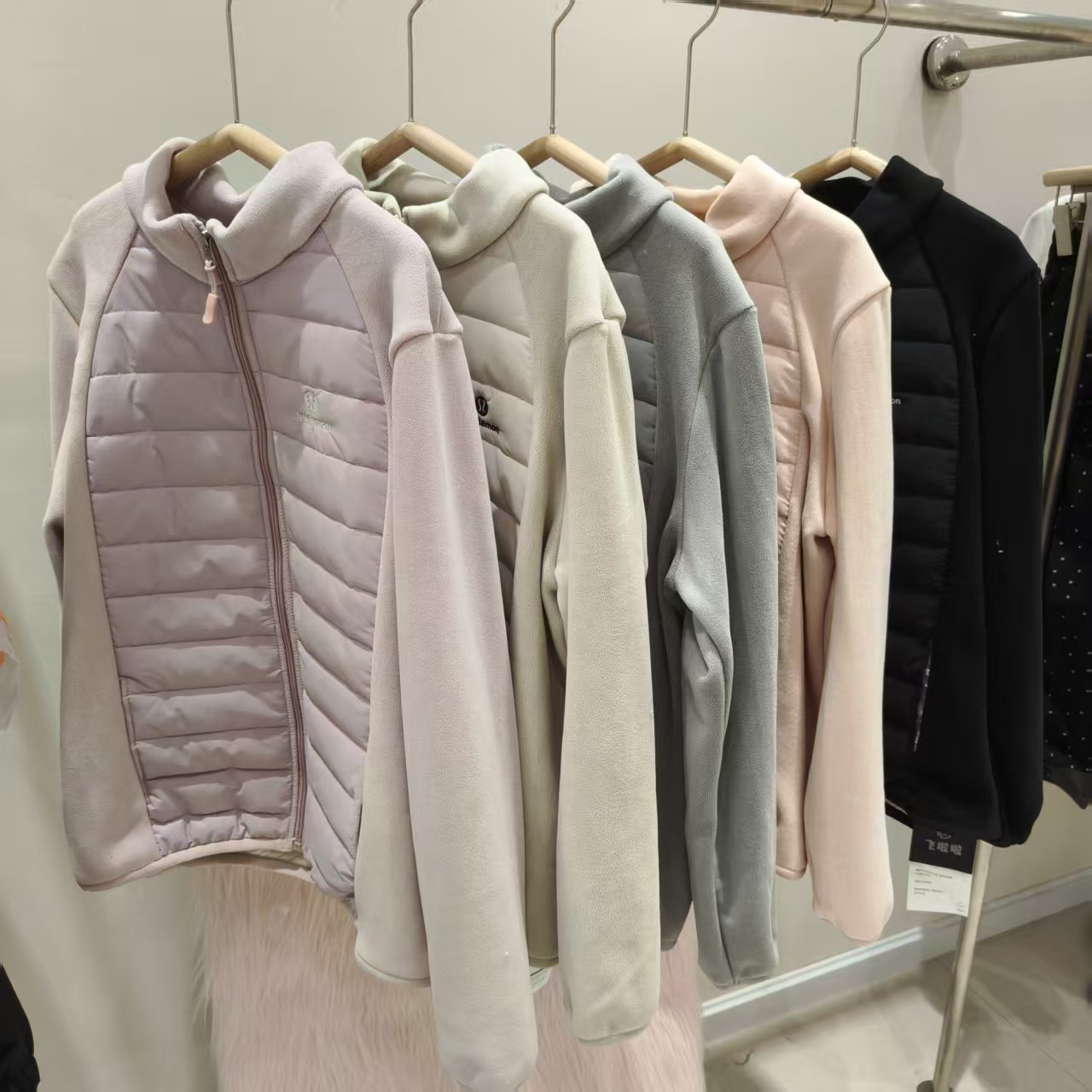 Z302 亲子装女童女士冬季保暖棉衣棉服瑜伽服外套防风衣纯色百搭