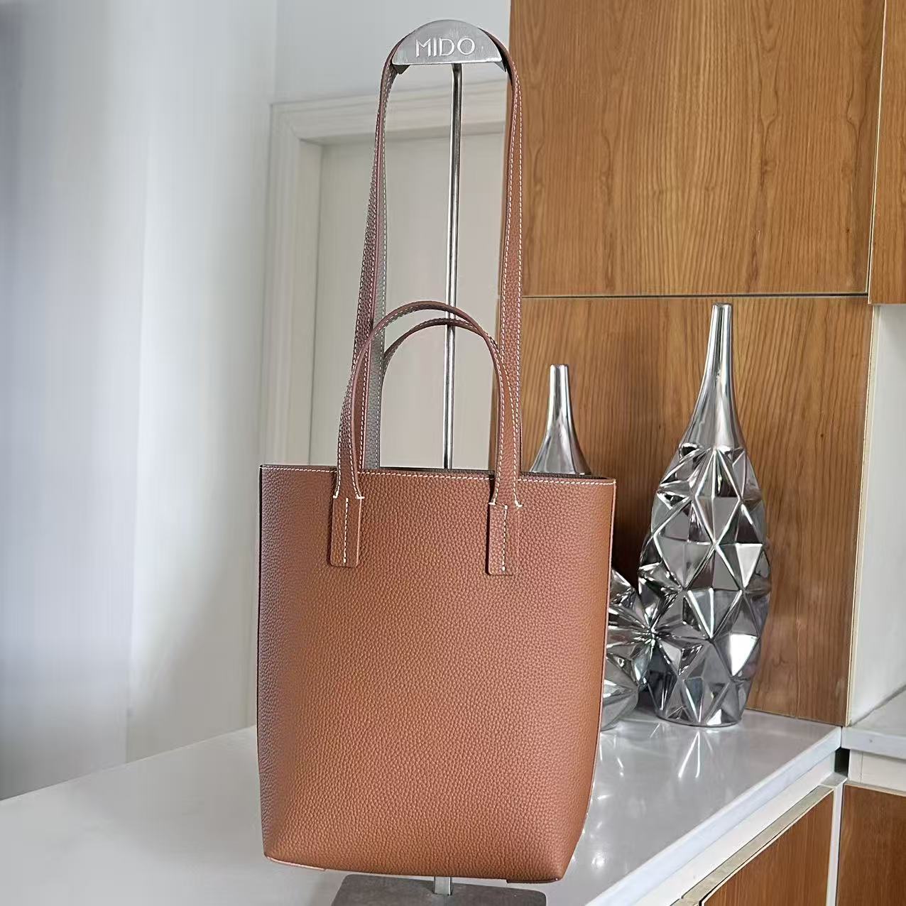 【小麦】006通勤车缝线方形腋下包