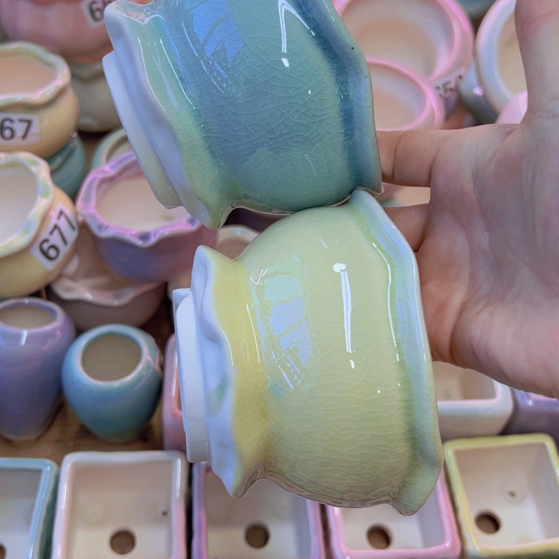  陶瓷花盆当场凑满12包邮