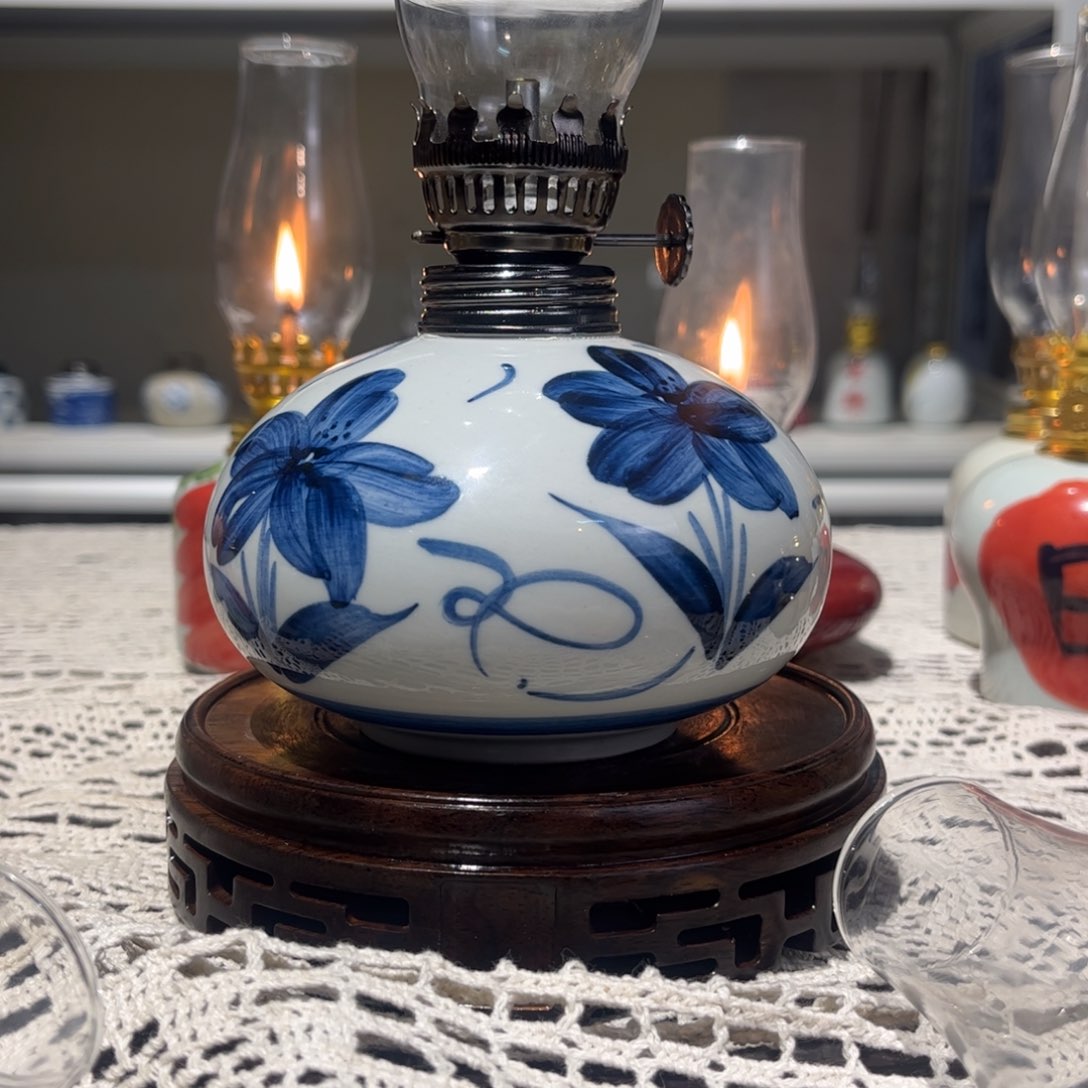 摆件景德镇陶瓷香薰灯