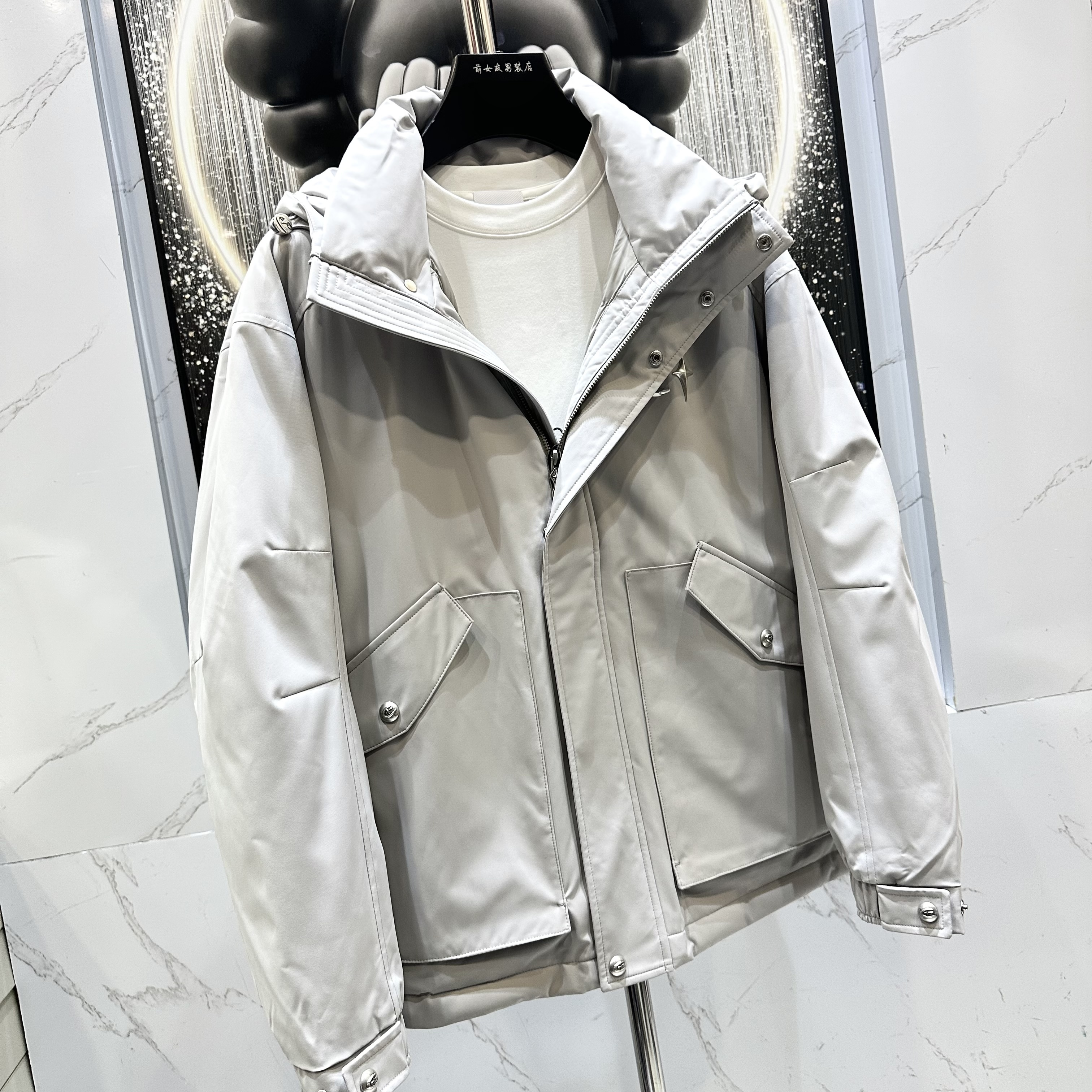 阔【C加羽绒服】冬季新款厚款男士时尚极寒保暖休闲男款潮流2520