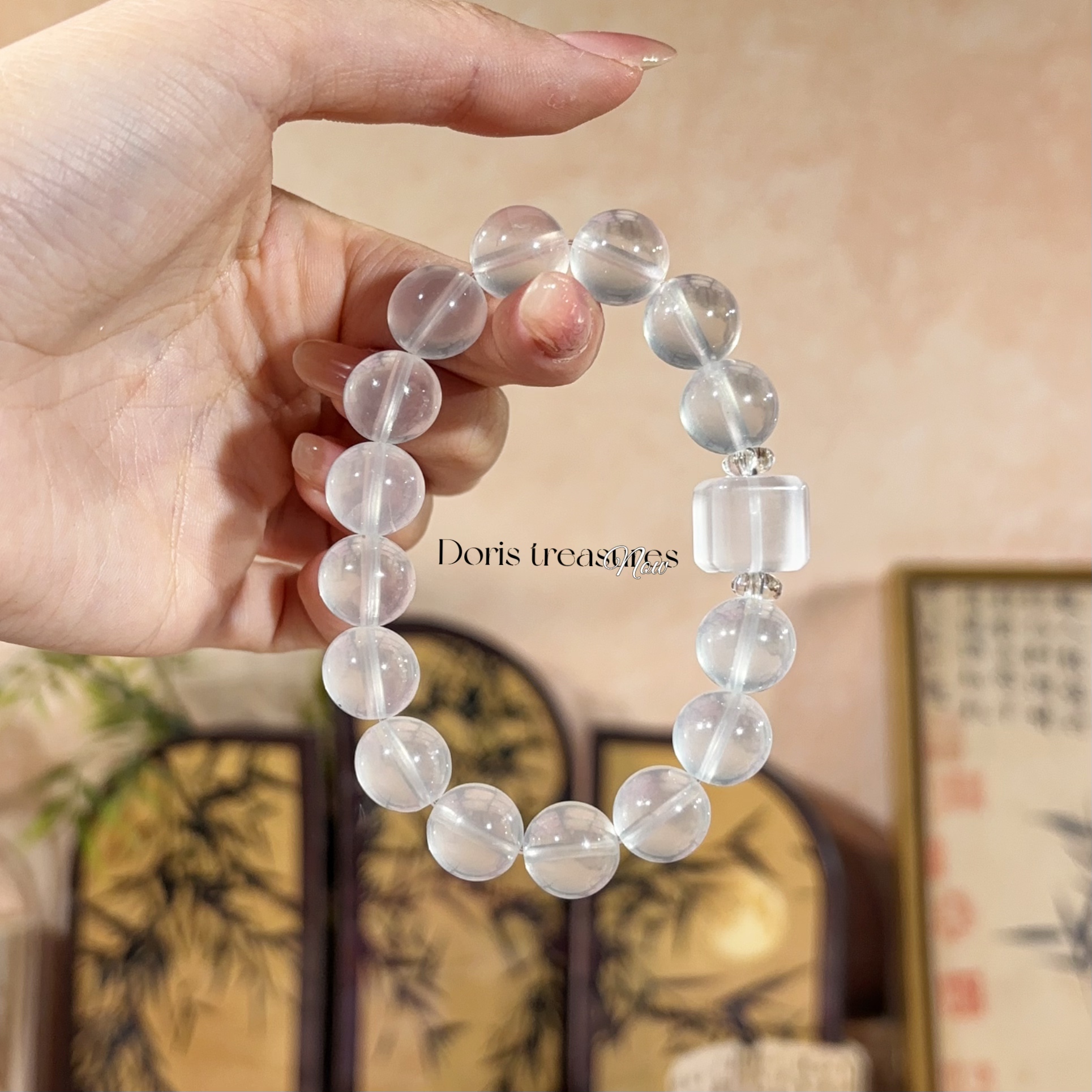 【奶呼呼】 天然水晶手串 多样性发一 颜色微差