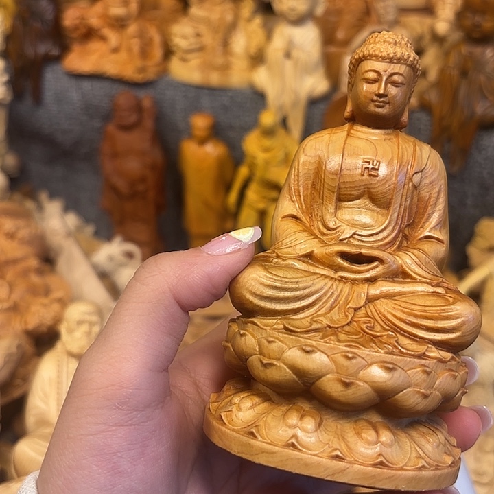 柏木（崖柏）崖柏瑕疵大日如来