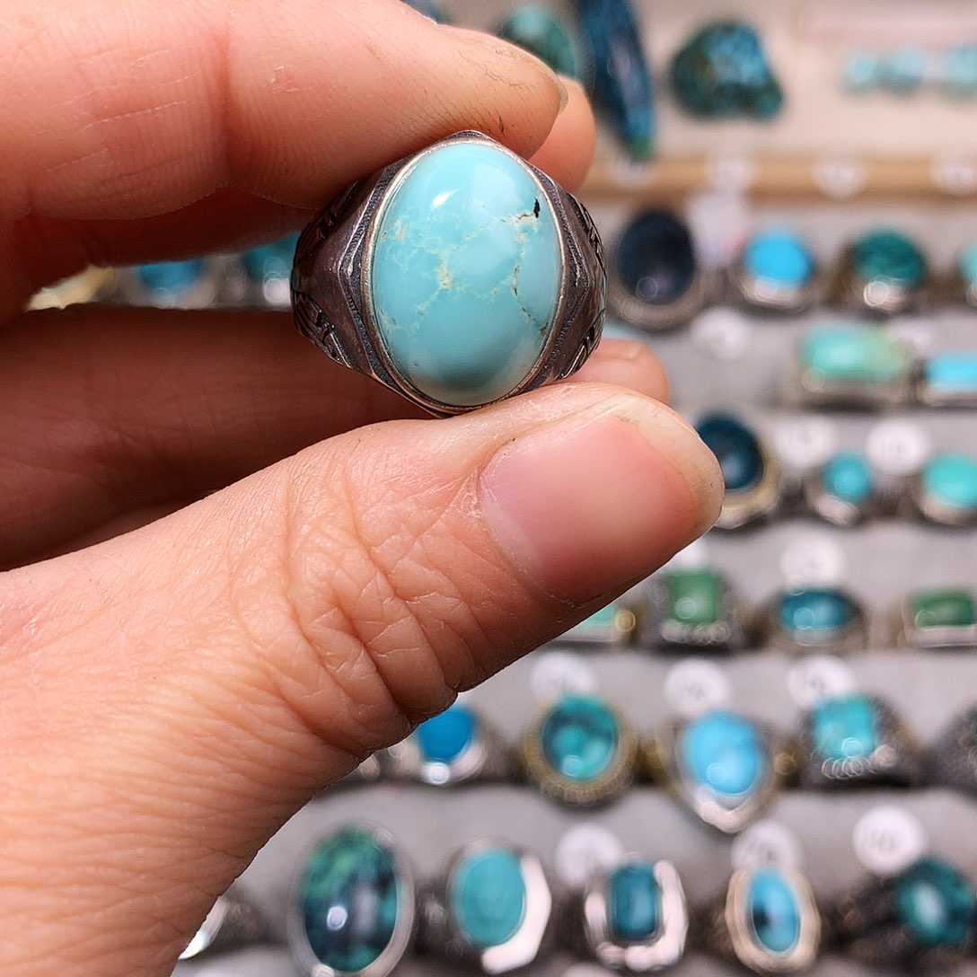 绿松石挂件银S925镶嵌@****鼠