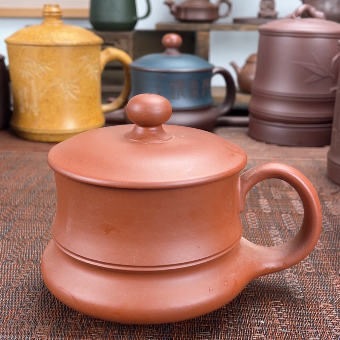 【闪购商品】紫砂茶杯宜兴原矿紫砂盖杯微瑕