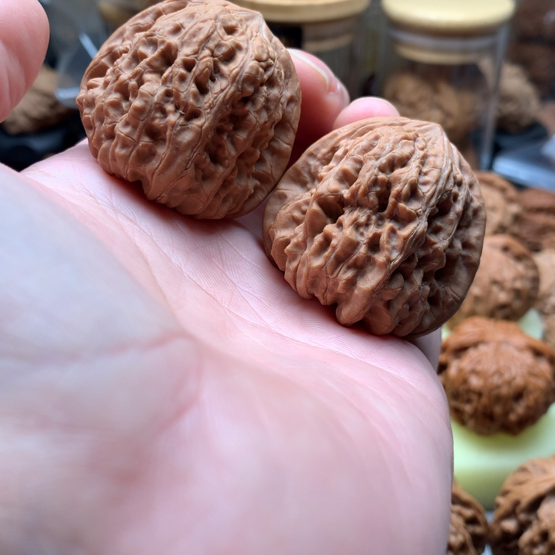 文玩核桃把件凹底。。