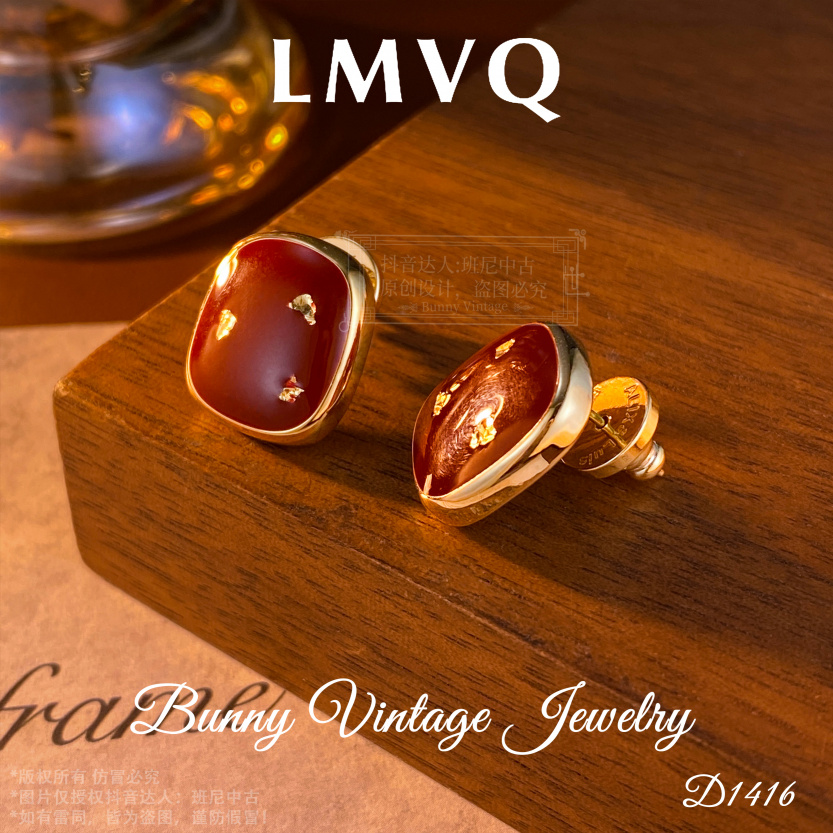 D1416法【星光安可拉】秋冬LMVQ罗曼维奇限定耳钉