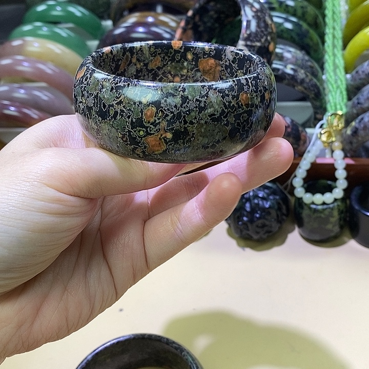 方钠石未镶嵌梅花手镯8号