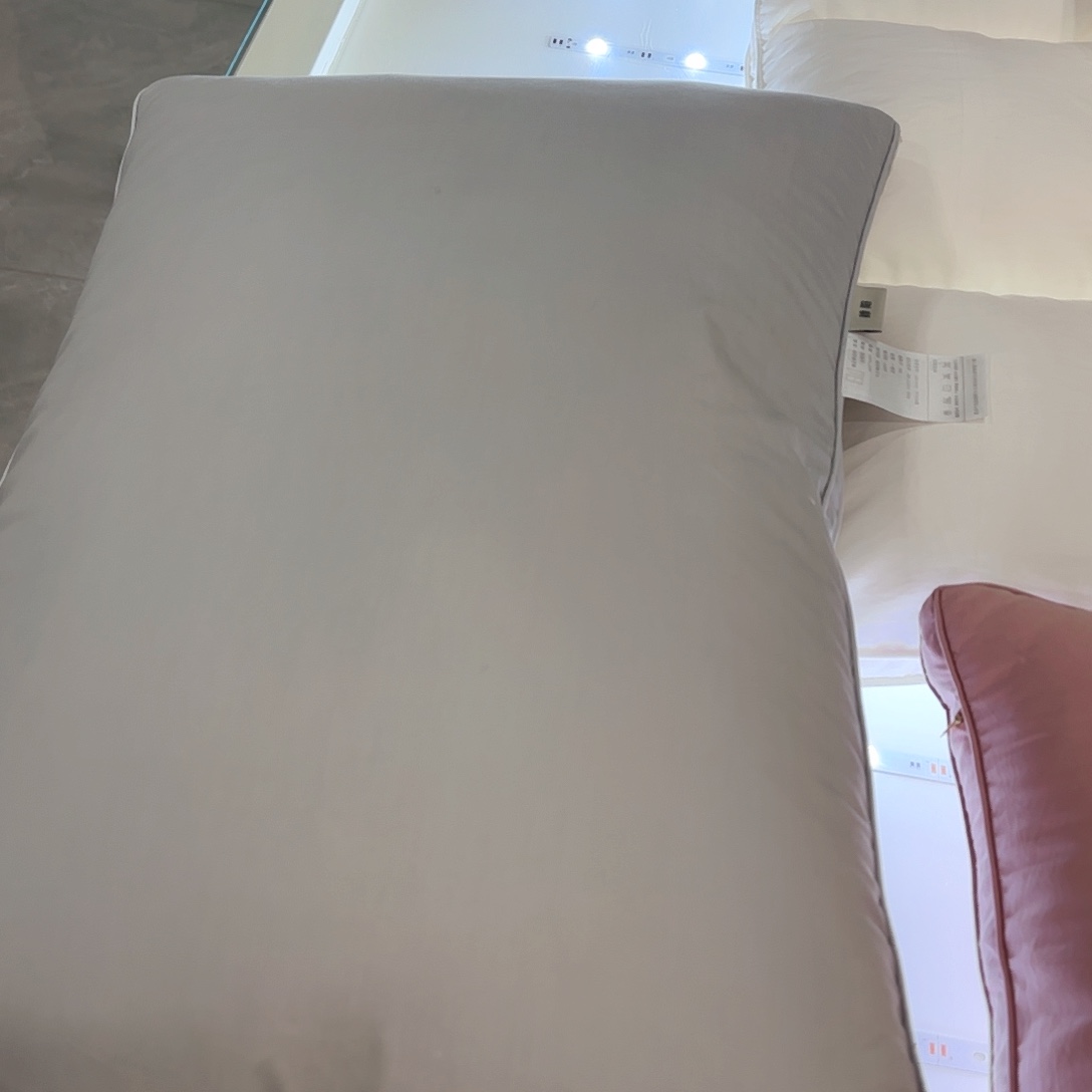星级酒店高级同款枕芯双边灰色