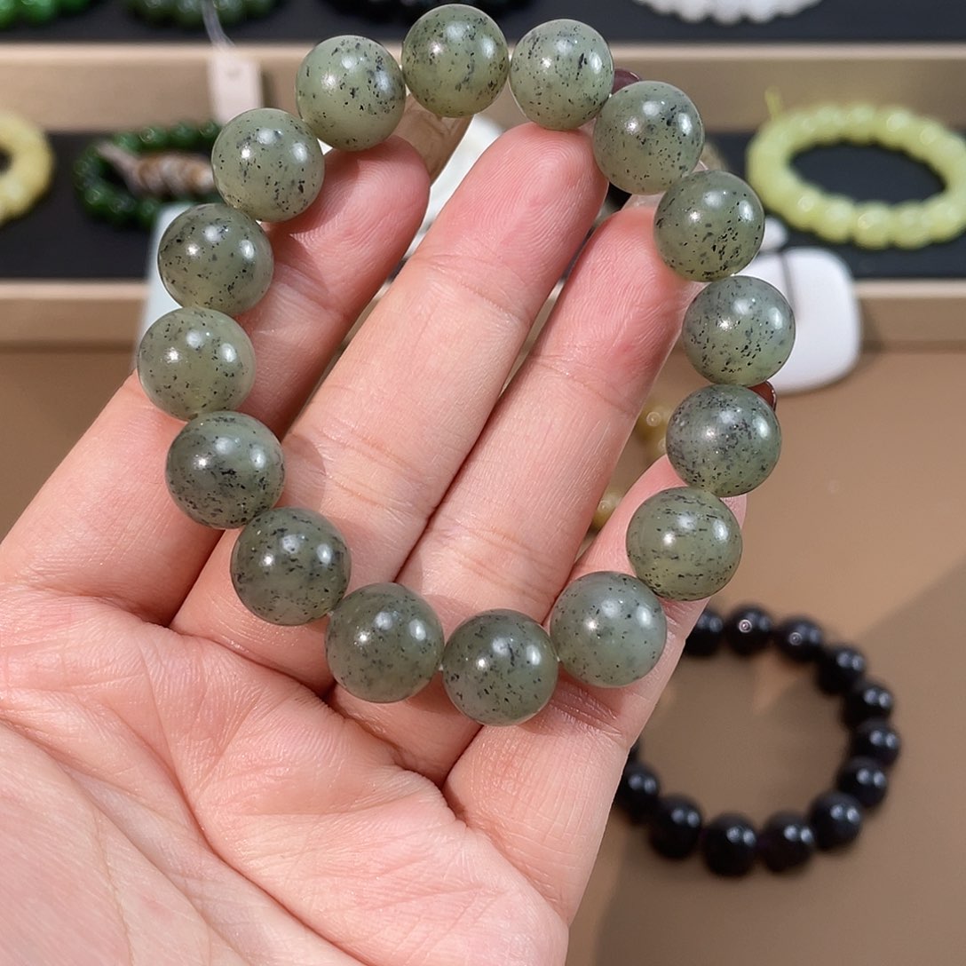 和田玉手链未镶嵌12