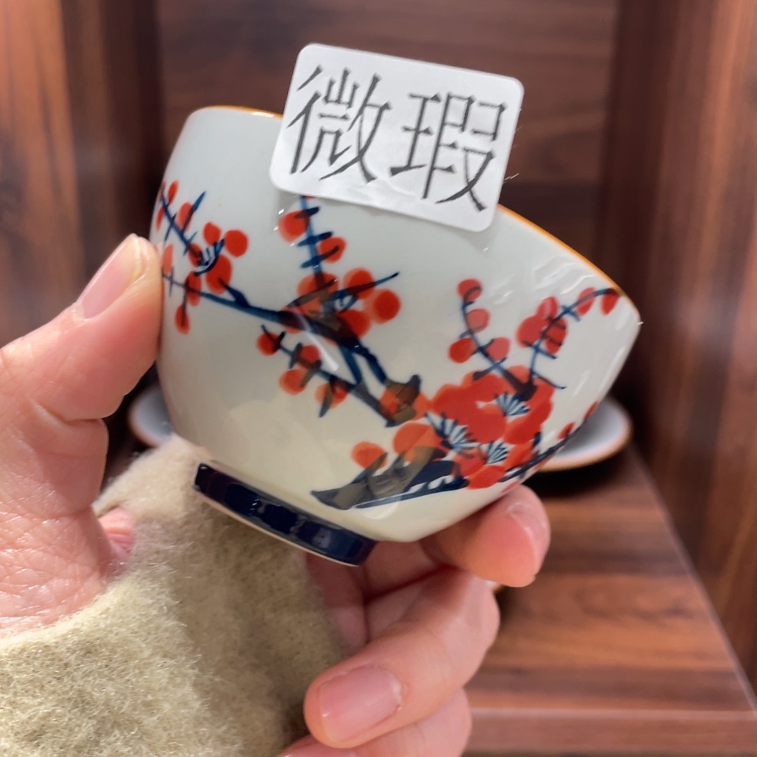 微瑕釉下彩纯手绘