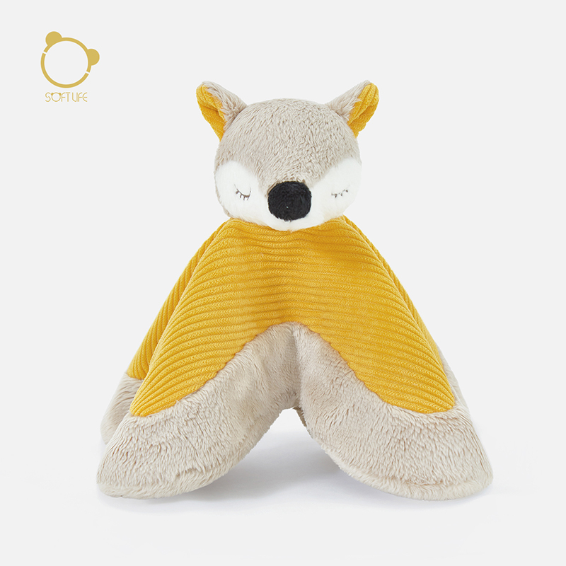 SoftLife 新生婴儿安抚巾可入口陪伴睡眠初生宝宝毛绒可啃咬玩具