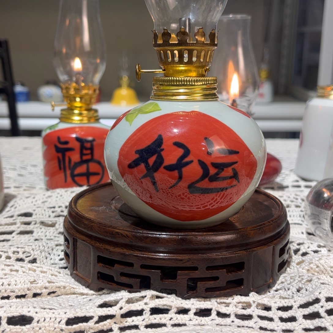摆件景德镇陶瓷香薰灯