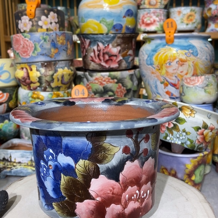 红陶景德镇艺术手绘作品