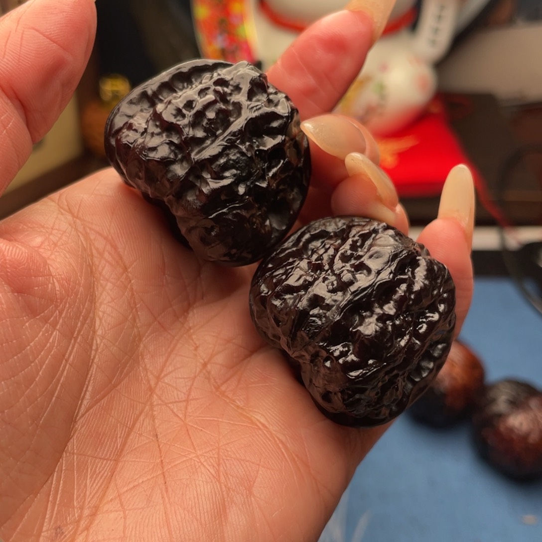 吊坠文玩核桃小黑蛙