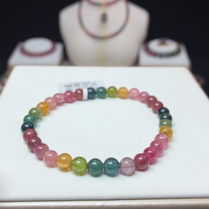 未镶嵌手链碧玺5.8mm±