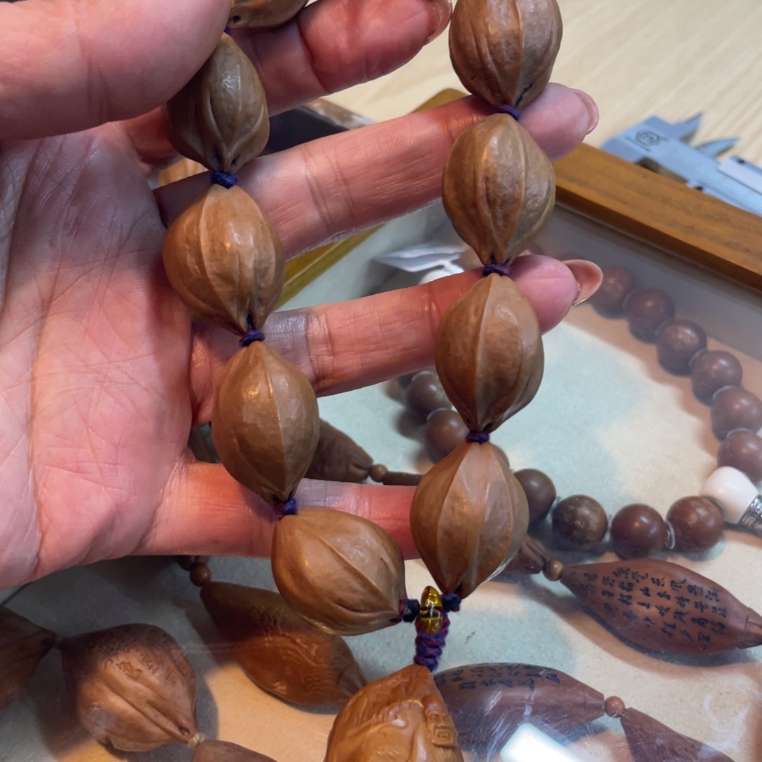 橄榄核手串/手链降龙伏虎罗汉铁核手持
