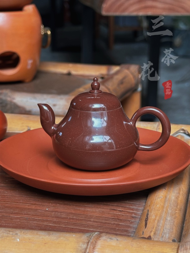 【三茶花推荐】王培鑫水磨菩提潮州手拉壶纯手工高档送礼全手工