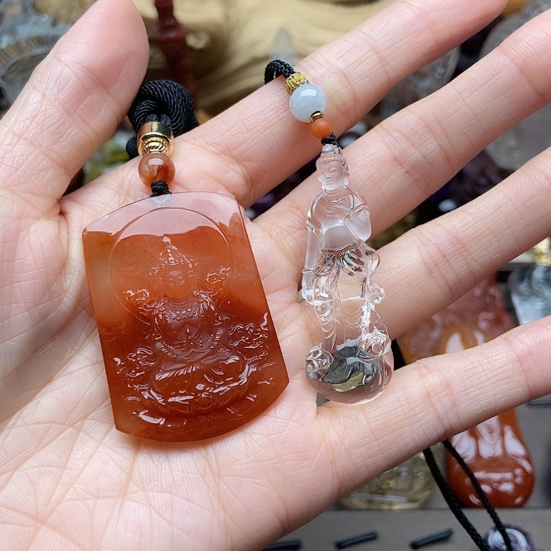 考***5颈饰未镶嵌水晶吊坠