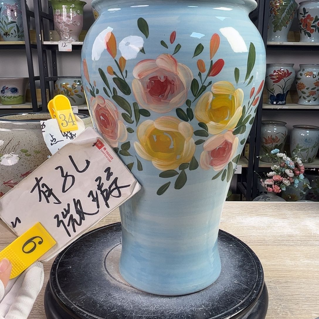 罐1tc景德镇陶瓷花盆