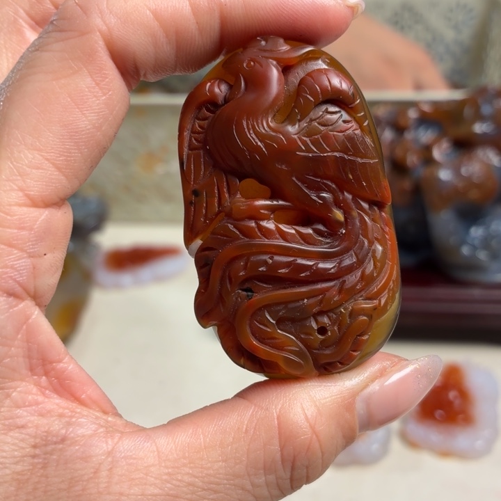 玛瑙/玉髓未镶嵌吊坠(不含链)