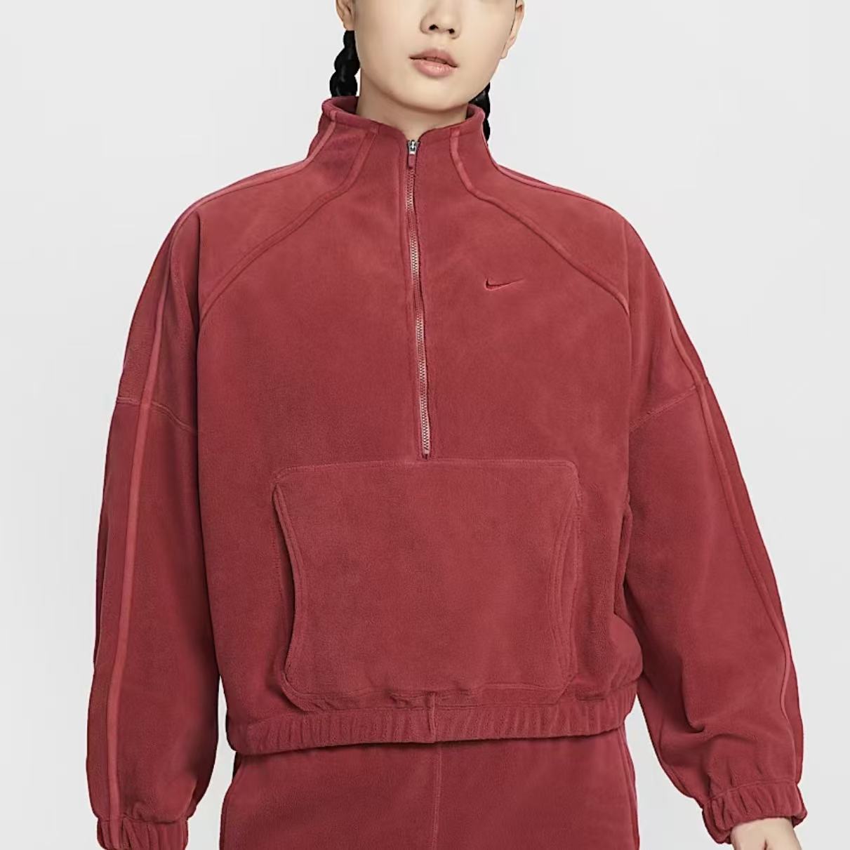 NIKE/耐克【年终狂欢季】女子CNY摇粒绒半拉链开襟上衣HV3716613