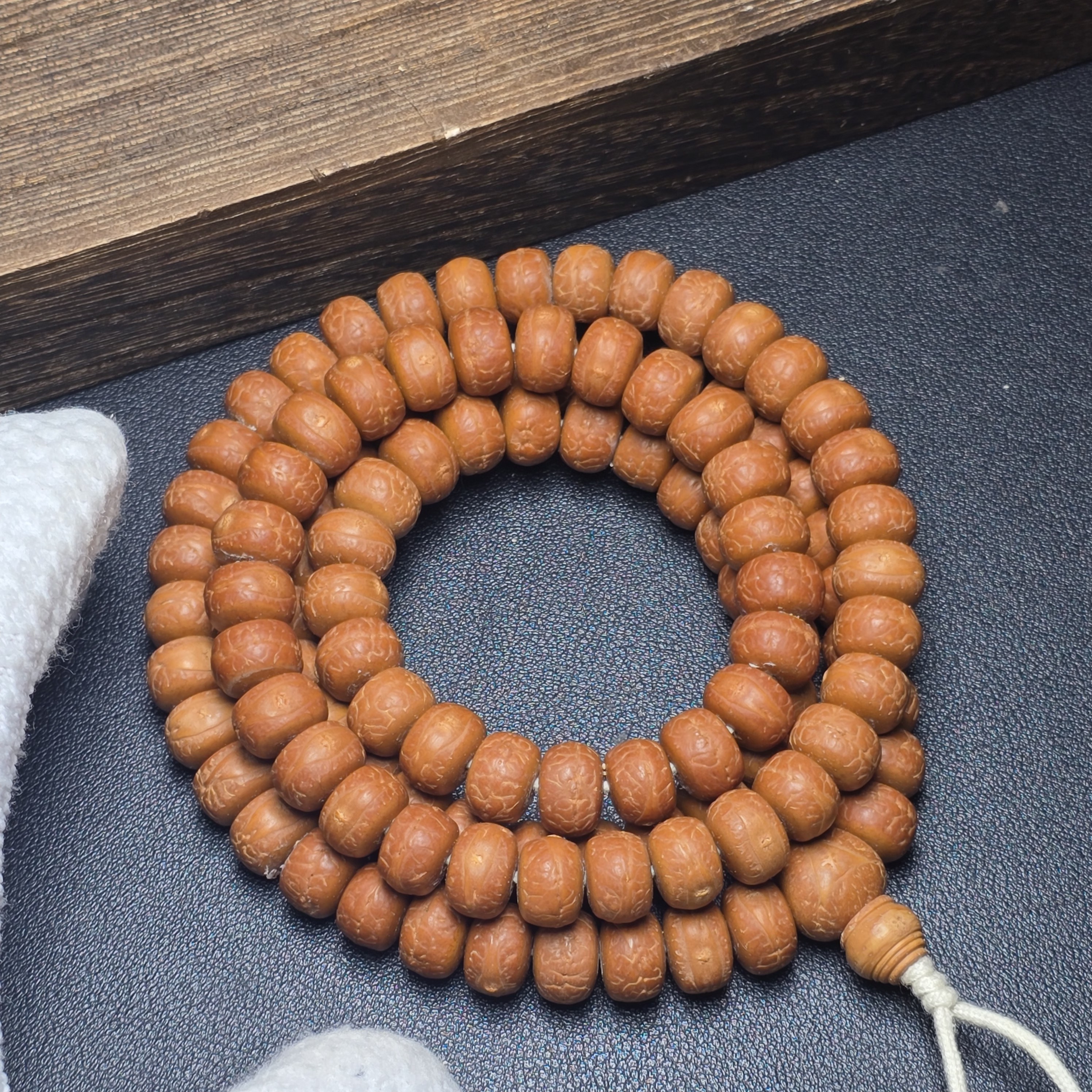 尼泊尔凤眼菩提-藏式108系列-尺寸12-药片款-货号L2