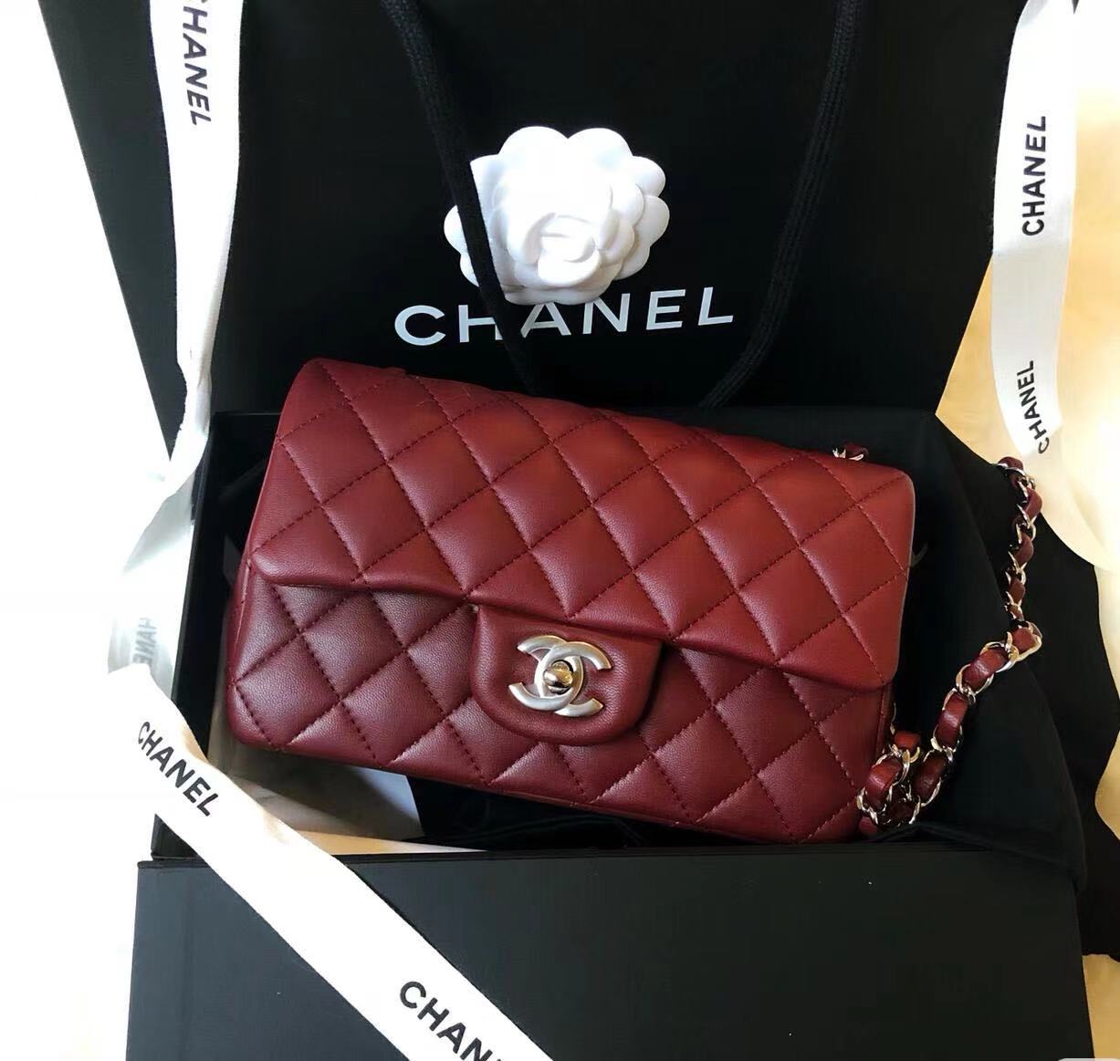 95新 Chanel/香奈儿 红金大mini cf包 11976288