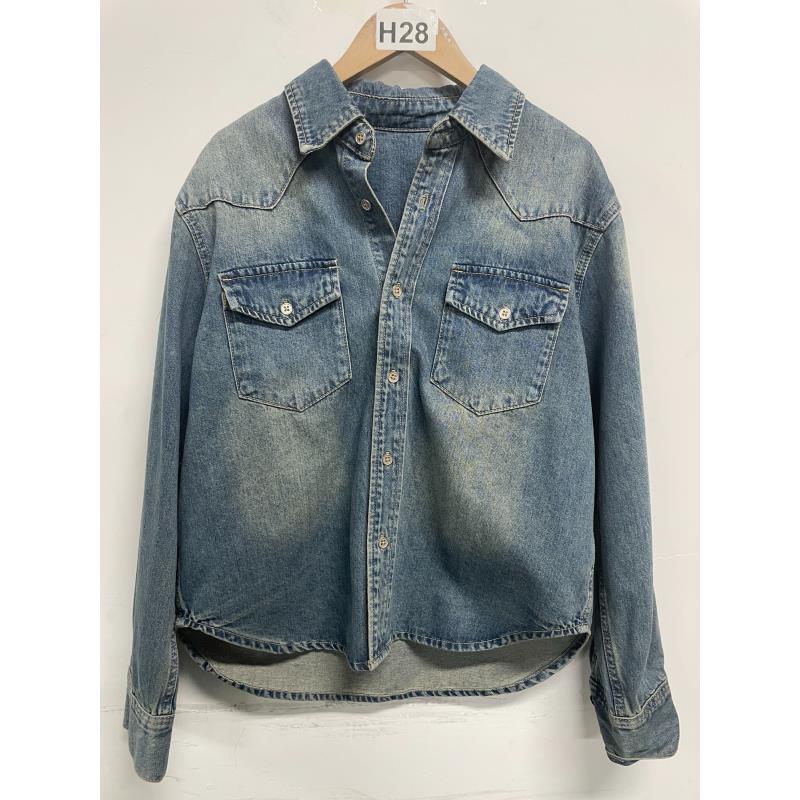 ( H28 ) GD LAOLENTOE 休闲直筒长袖百搭牛仔衣