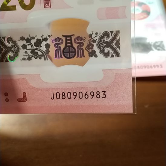 塑料蛇纪念钞 080906983