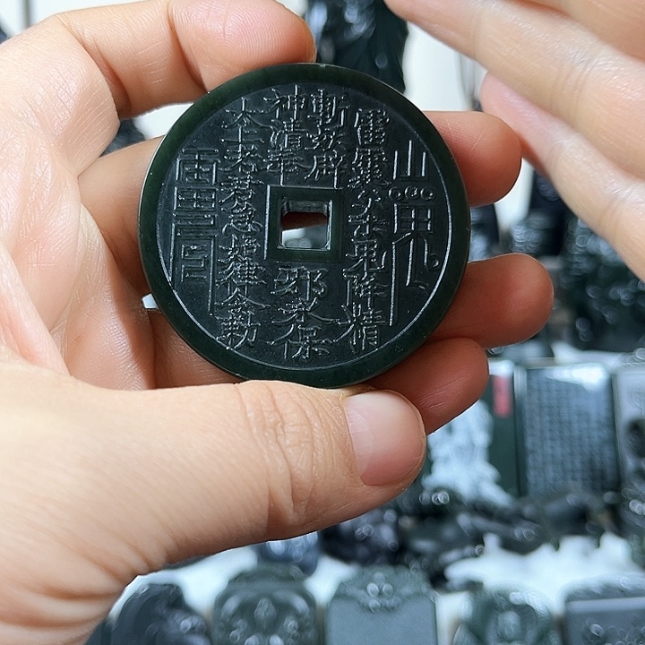 和田玉（青玉）颈饰未镶嵌S****r