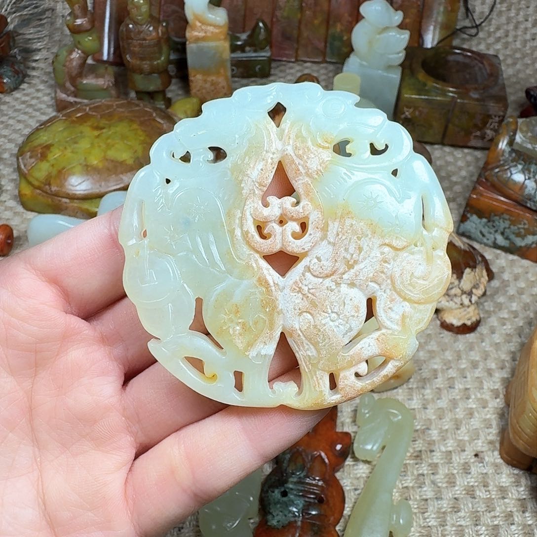 白玉菩提吊坠挂件