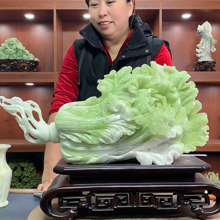 【闪购商品】蛇纹石玉（覆膜）珠宝奇石未镶嵌衡