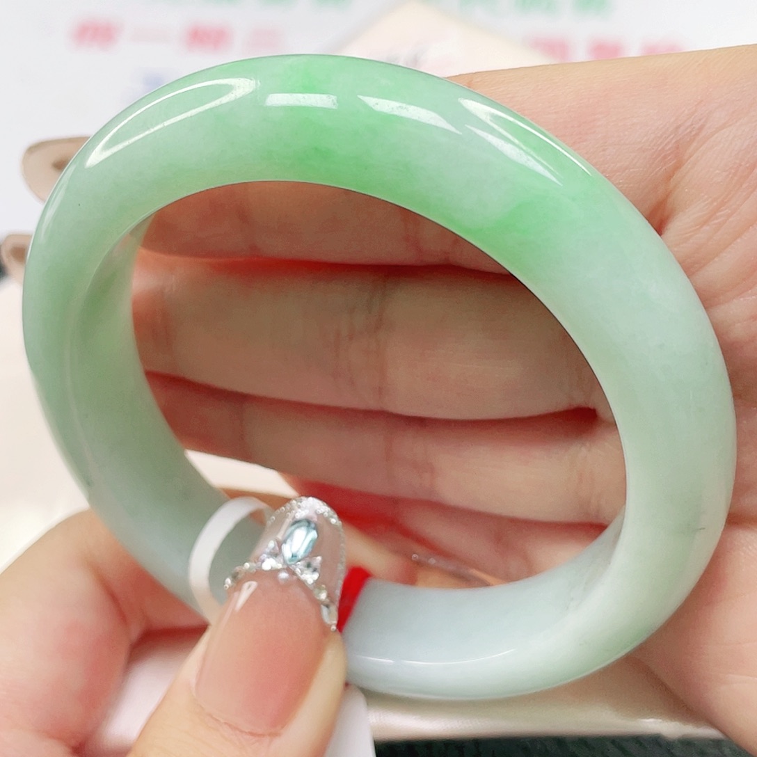 未镶嵌手镯翡翠圈口5455